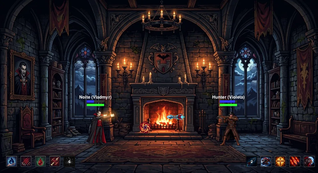 Luta no castelo: Vladmyr contra o Hunter